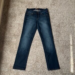 PAIGE Dark Wash Straight Leg Jeans